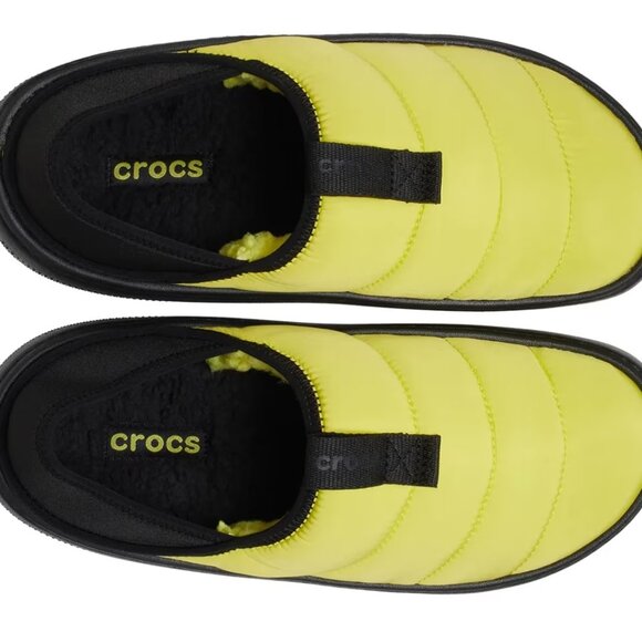 NWOT Crocs Classic Puff Moc Slip-On Yellow W/10 M/8 - Picture 3 of 6
